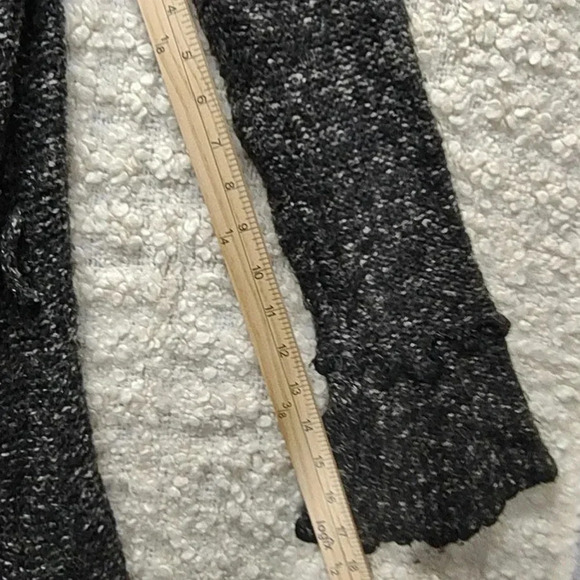 Vintage Hendi Ruffle Sweater Cardigan Faux Fur Trench Wool Belt - Picture 8 of 16